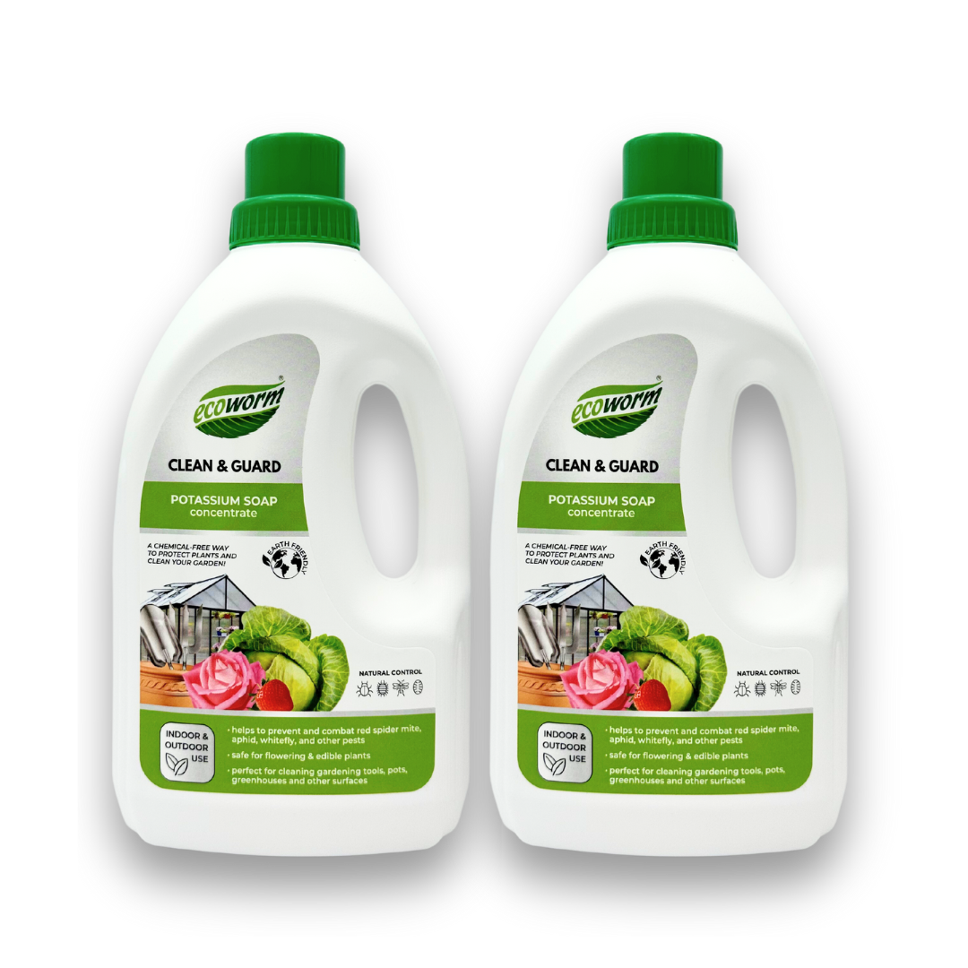 Ecoworm Potassium Soap Concentrate - Organic Horticultural Soap & Natural Bug Spray for Plants 1 L