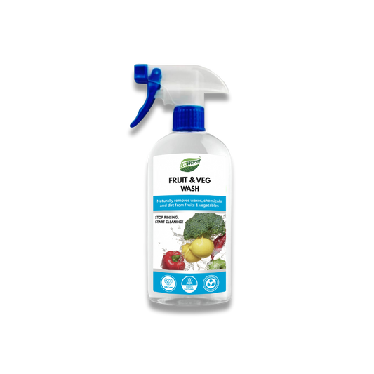 Ecoworm Fruit & Veg Wash - Natural Produce Cleaner – Safely Removes Wax, Dirt & Residue 480 ml
