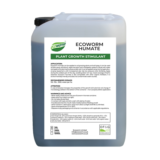 Ecoworm Humate – Organic Soil Regenerator & Fertiliser 20 L