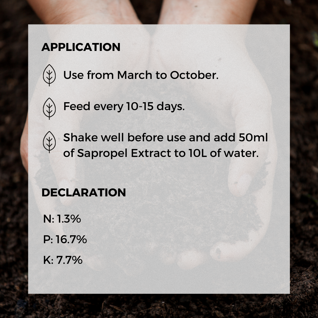 Ecoworm Sapropel Extract for All Plants - Organic Liquid Fertiliser & Soil Regenerator – Microbe-Rich Natural Feed (1 L makes 200 L)