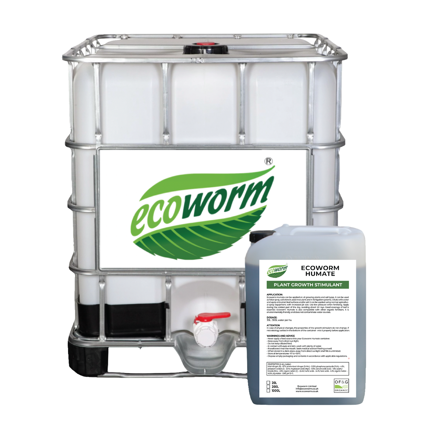 Ecoworm Humate – Organic Soil Regenerator & Fertiliser 20 L