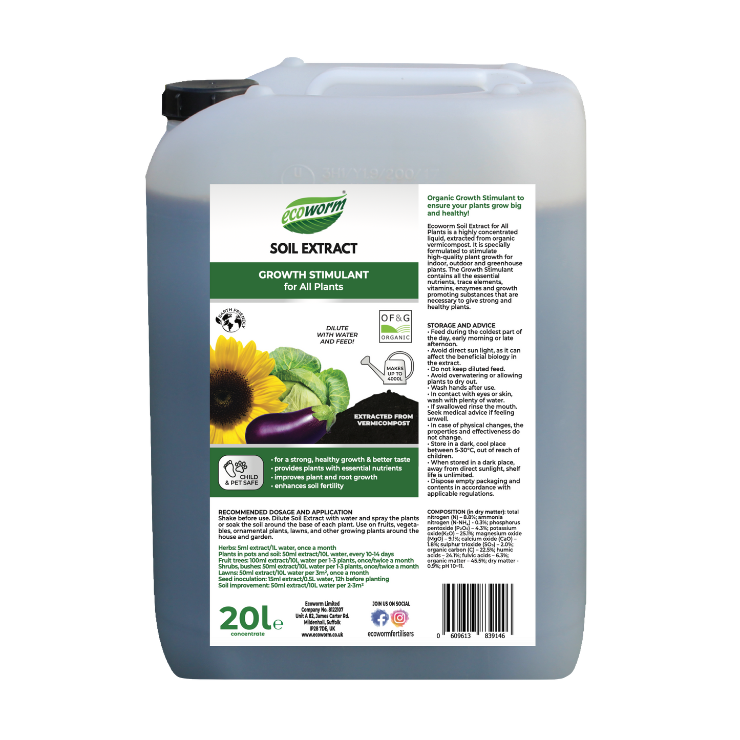 Ecoworm Soil Extract For All Plants
